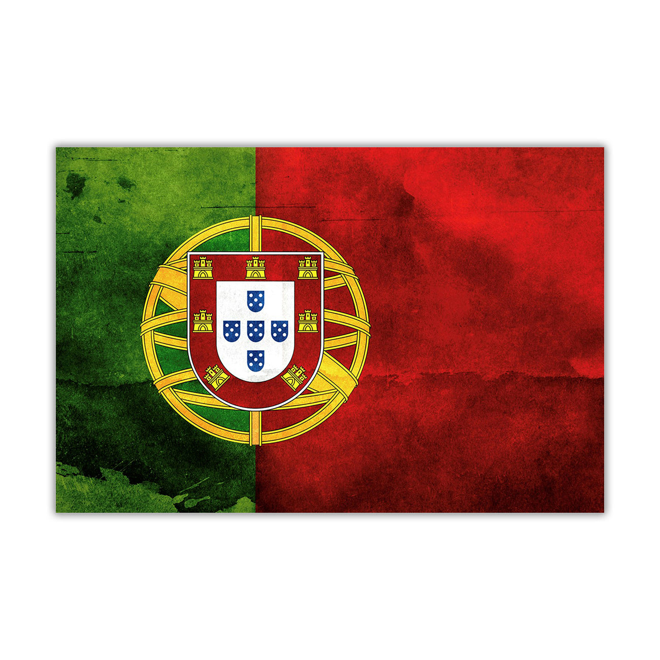 Portugal Flag Canvas Wall Art Picture Print for the Living Room, Bedroom, Home Decor