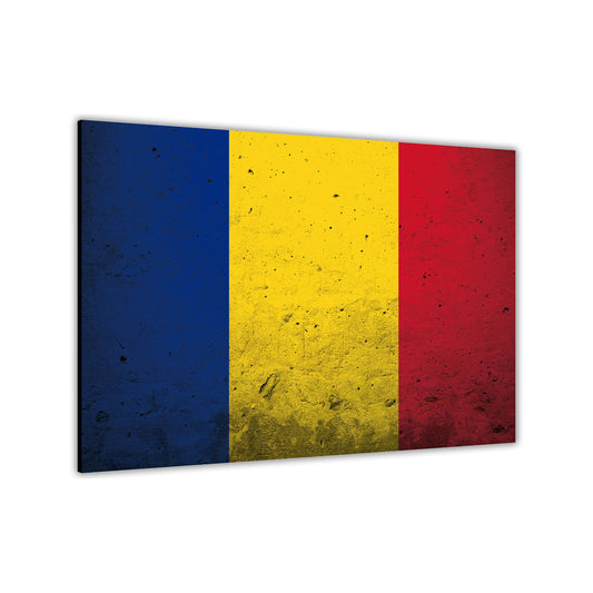 Romania Flag Canvas Wall Art Picture Print for the Living Room, Bedroom, Home Decor