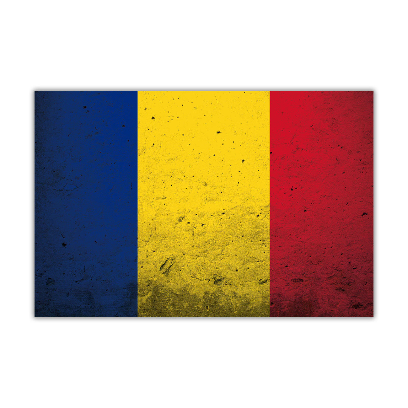 Romania Flag Canvas Wall Art Picture Print for the Living Room, Bedroom, Home Decor