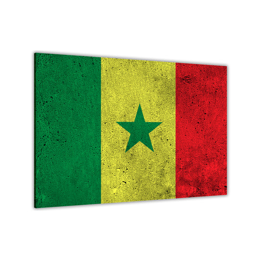 Senegal Flag Canvas Wall Art Picture Print for the Living Room, Bedroom, Home Decor