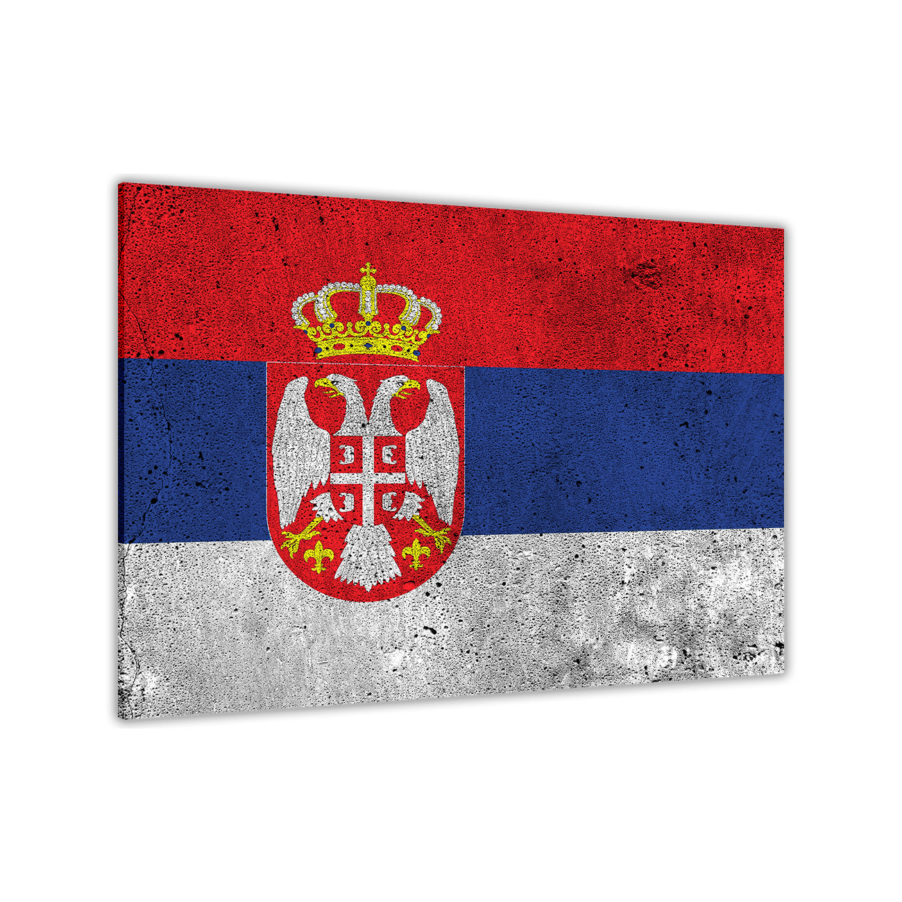 Serbia Flag Canvas Wall Art Picture Print for the Living Room, Bedroom, Home Decor