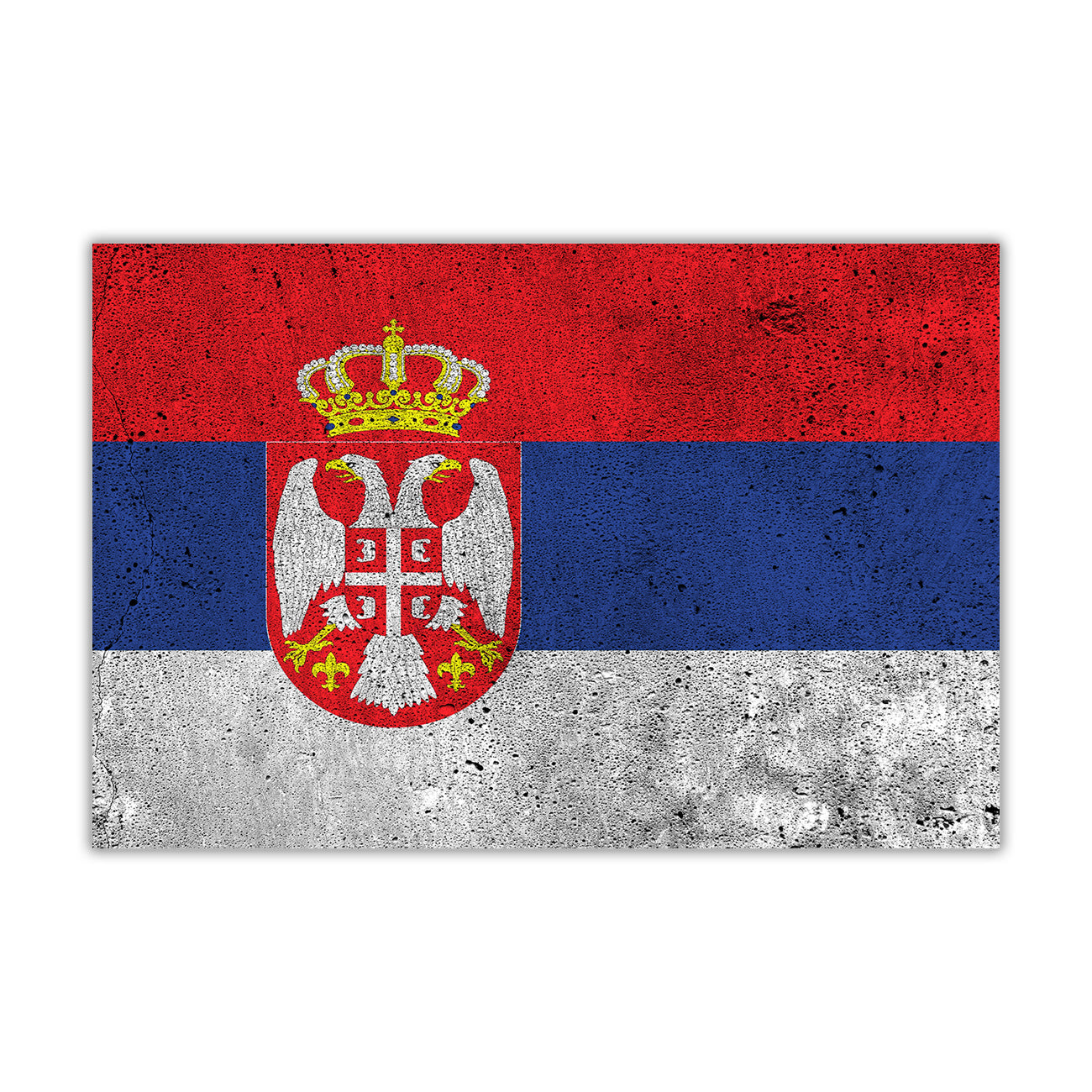 Serbia Flag Canvas Wall Art Picture Print for the Living Room, Bedroom, Home Decor