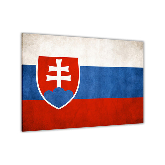 Slovakia Flag Canvas Wall Art Picture Print for the Living Room, Bedroom, Home Decor