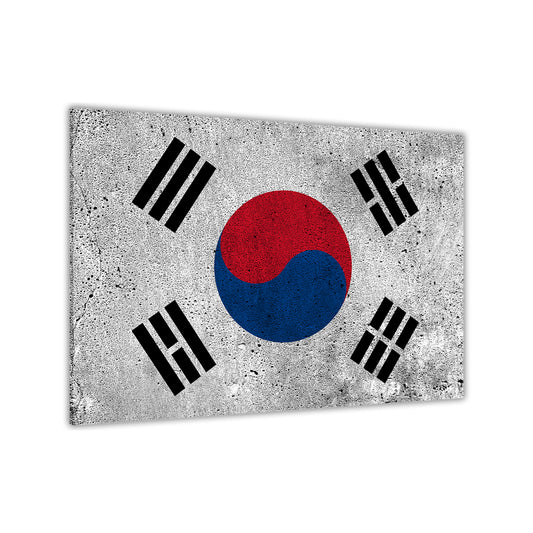 South Korea Flag Canvas Wall Art Picture Print for the Living Room, Bedroom, Home Decor