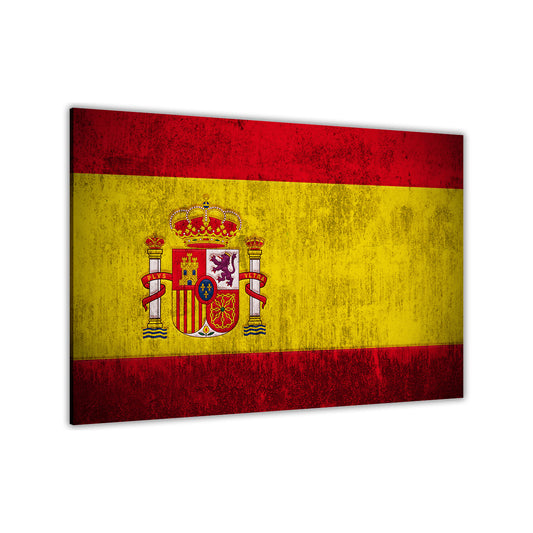 Spain Flag Canvas Wall Art Picture Print for the Living Room, Bedroom, Home Decor