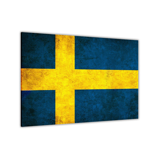 Sweden Flag Canvas Wall Art Picture Print for the Living Room, Bedroom, Home Decor