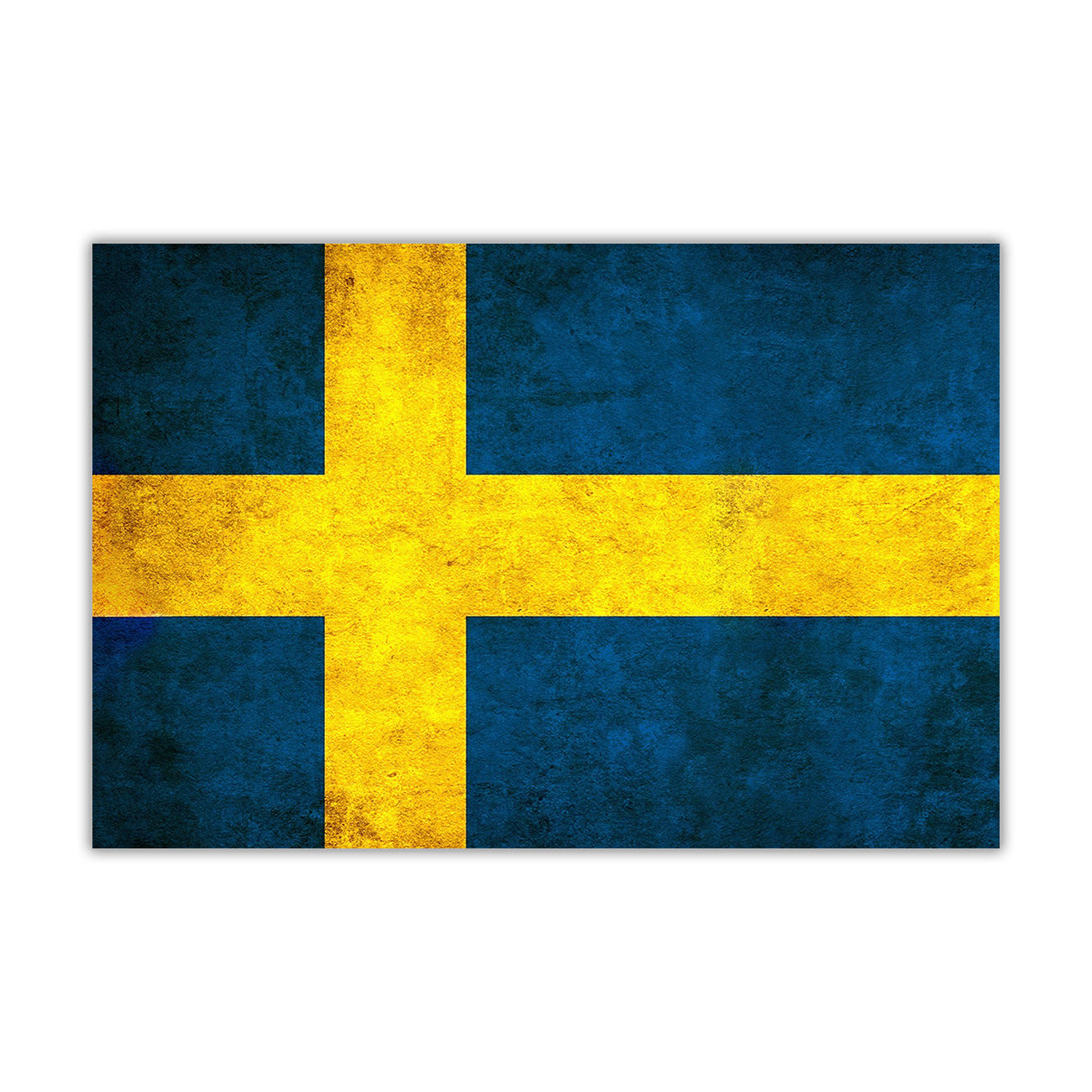 Sweden Flag Canvas Wall Art Picture Print for the Living Room, Bedroom, Home Decor