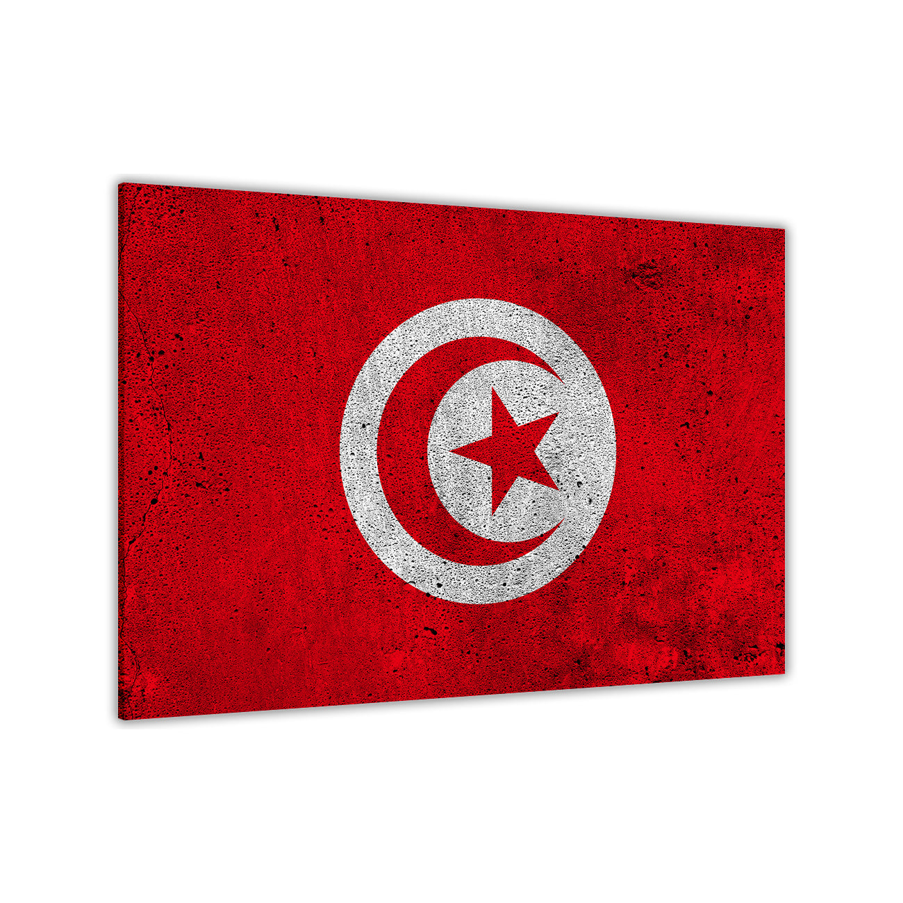 Tunisia Flag Canvas Wall Art Picture Print for the Living Room, Bedroom, Home Decor