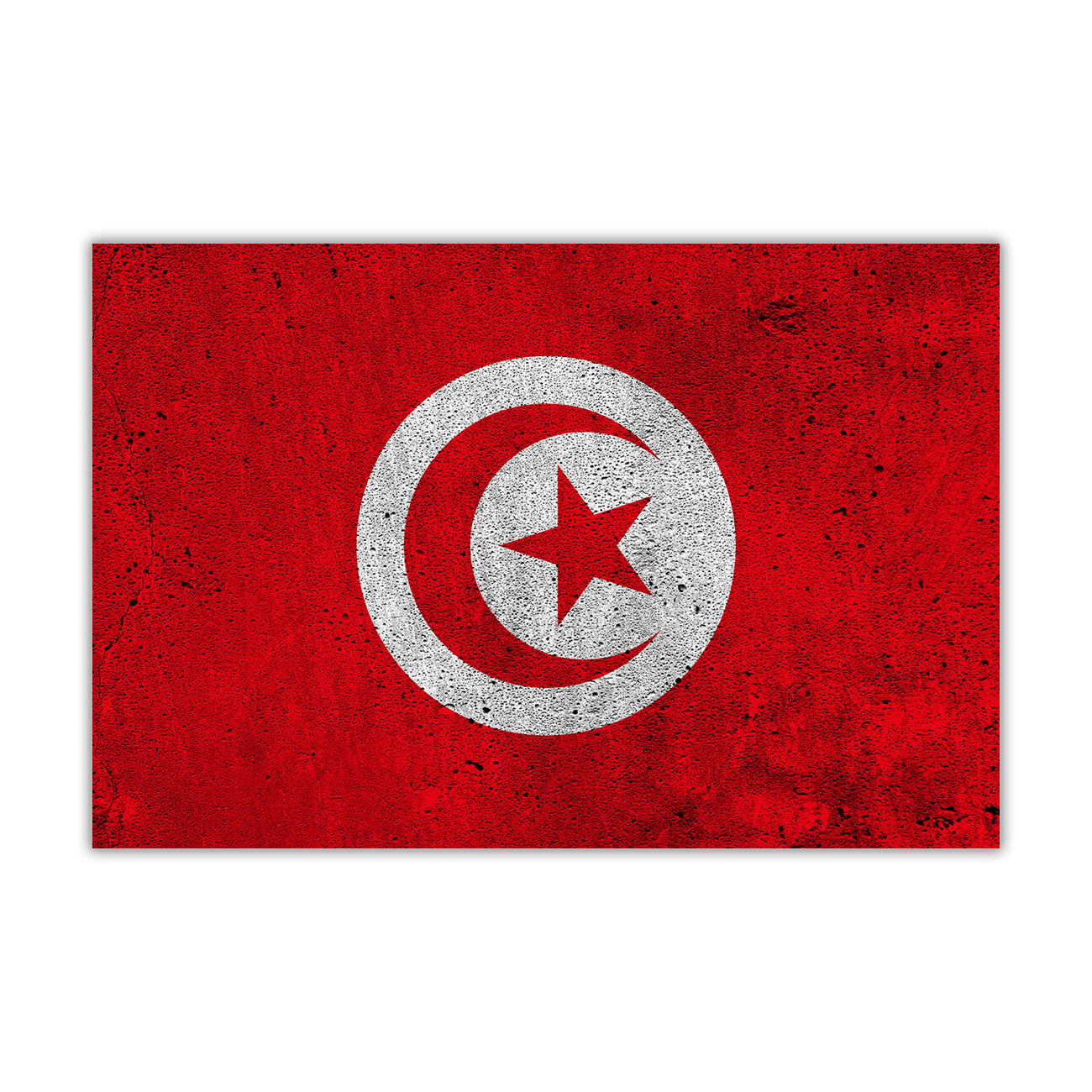 Tunisia Flag Canvas Wall Art Picture Print for the Living Room, Bedroom, Home Decor