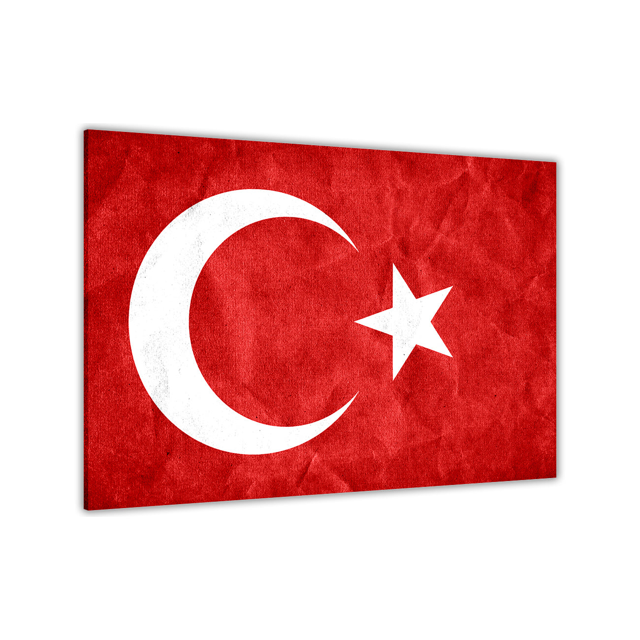 Turkey Flag Canvas Wall Art Picture Print for the Living Room, Bedroom, Home Decor