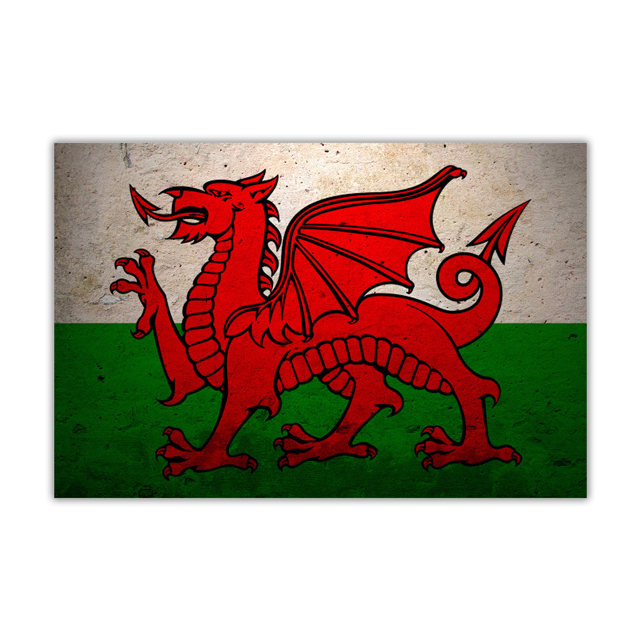 Wales Flag Canvas Wall Art Picture Print for the Living Room, Bedroom, Home Decor