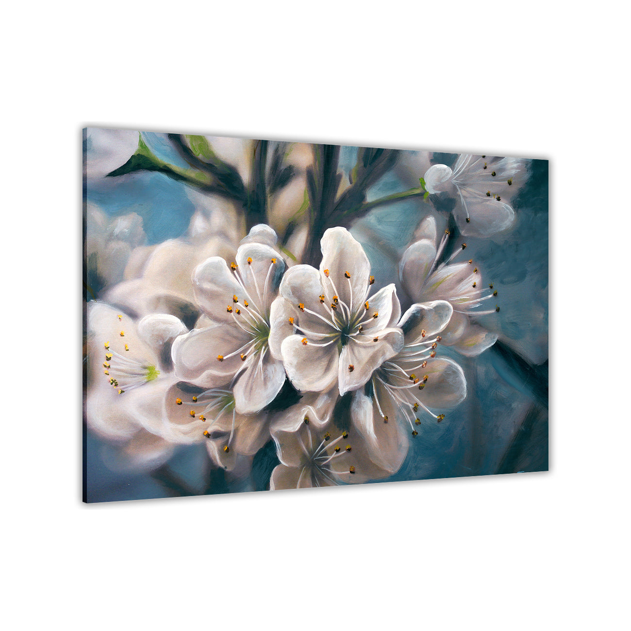 Mock Orange Flower Canvas Wall Art Picture Print for the Living Room, Bedroom, Home Decor