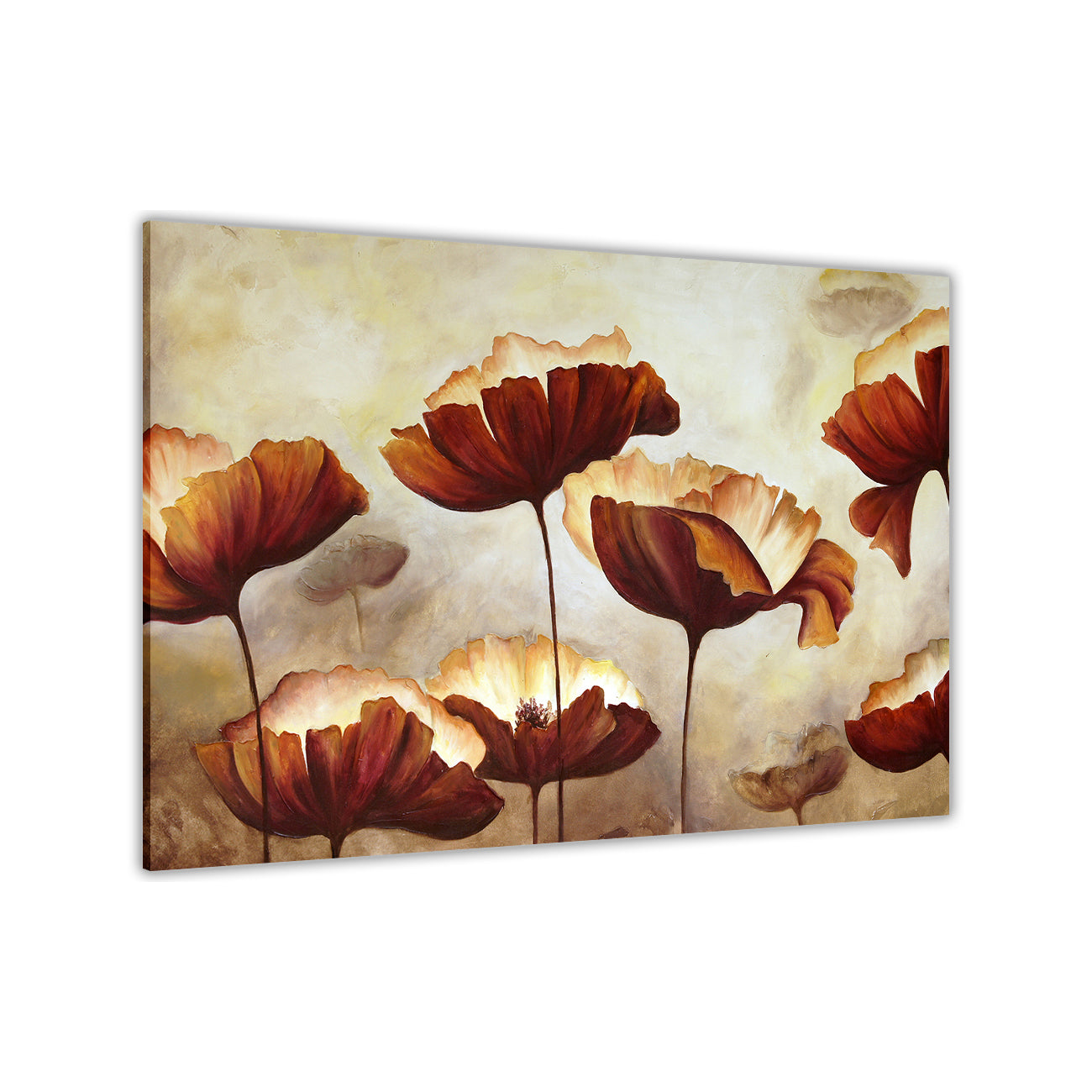 Poppy Painting Canvas Wall Art Picture Print for the Living Room, Bedroom, Home Decor