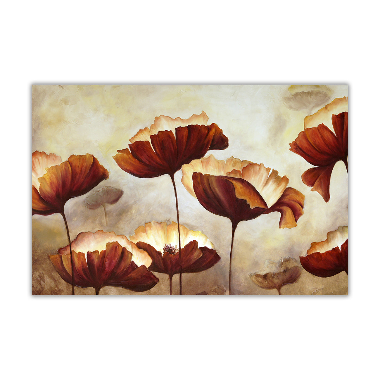 Poppy Painting Canvas Wall Art Picture Print for the Living Room, Bedroom, Home Decor