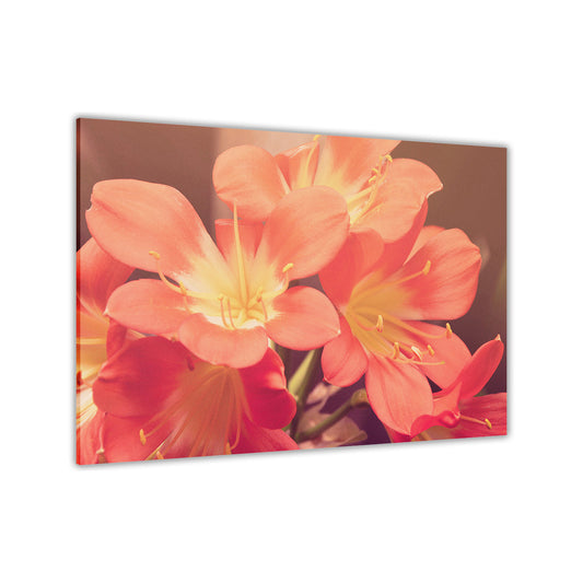 Japanese Lilies Canvas Wall Art Picture Print for the Living Room, Bedroom, Home Decor