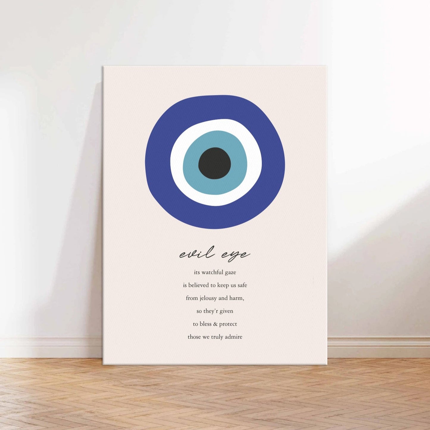 Evil Eye Gaze Canvas Wall Art Print