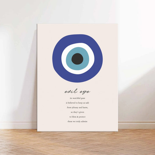 Evil Eye Gaze Canvas Wall Art Print