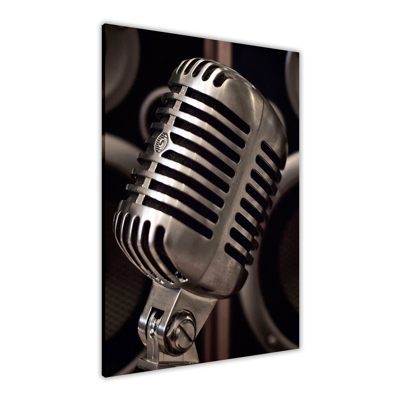 Mic And Speakers Canvas Wall Art Picture Print for the Living Room, Bedroom, Home Decor
