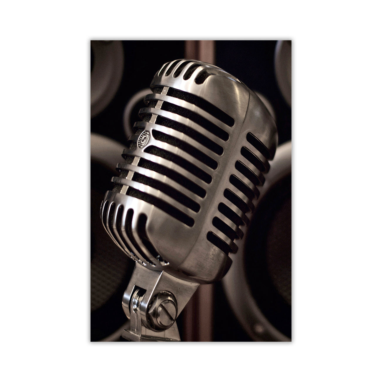 Mic And Speakers Canvas Wall Art Picture Print for the Living Room, Bedroom, Home Decor