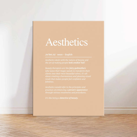 Aesthetics Definition Nude Canvas Wall Art Print