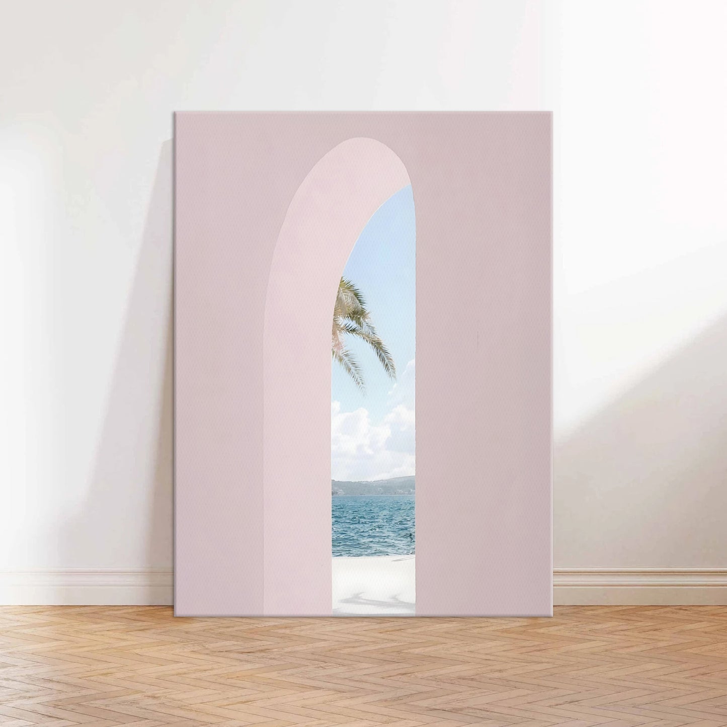 Pink Arch Canvas Wall Art Print