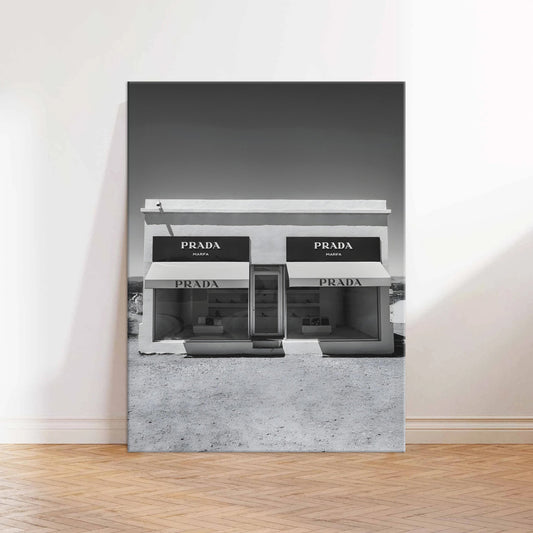 Prada Desert Store Canvas Wall Art Print