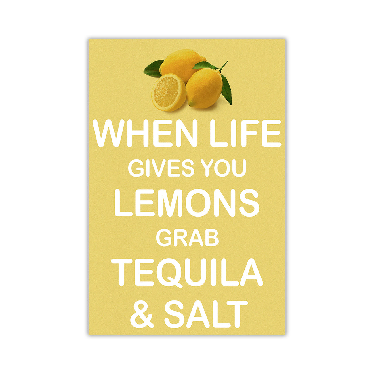 Lemons Quote Canvas Wall Art Picture Print for the Living Room, Bedroom, Home Decor