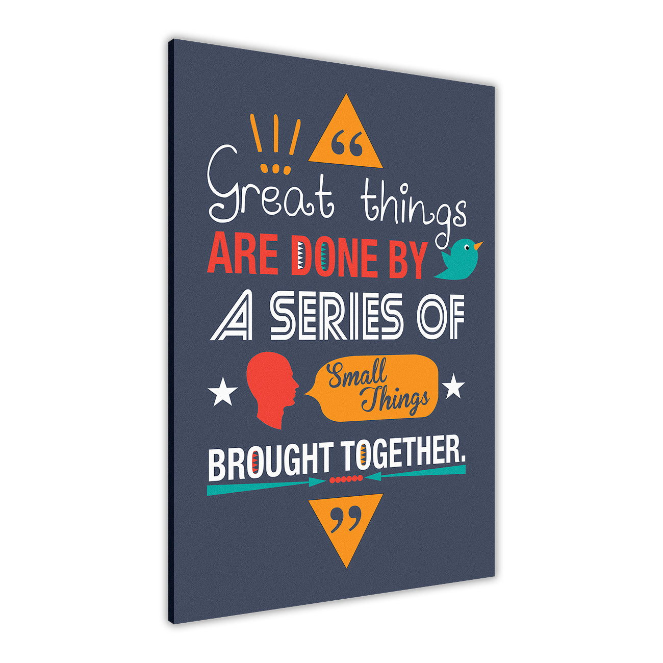 Van Gogh Quote Canvas Wall Art Picture Print for the Living Room, Bedroom, Home Decor