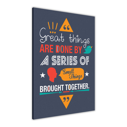 Van Gogh Quote Canvas Wall Art Picture Print for the Living Room, Bedroom, Home Decor