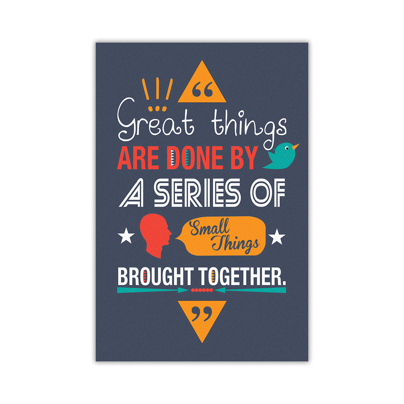 Van Gogh Quote Canvas Wall Art Picture Print for the Living Room, Bedroom, Home Decor