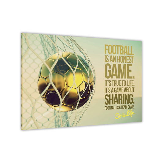 Football Quote Canvas Wall Art Picture Print for the Living Room, Bedroom, Home Decor