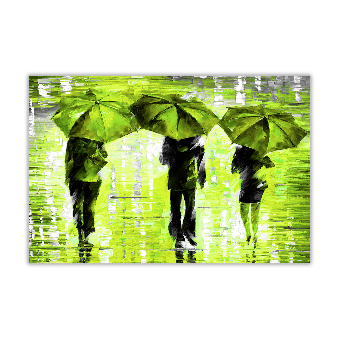 3 Umbrella Land Canvas Wall Art Picture Print for the Living Room, Bedroom, Home Decor