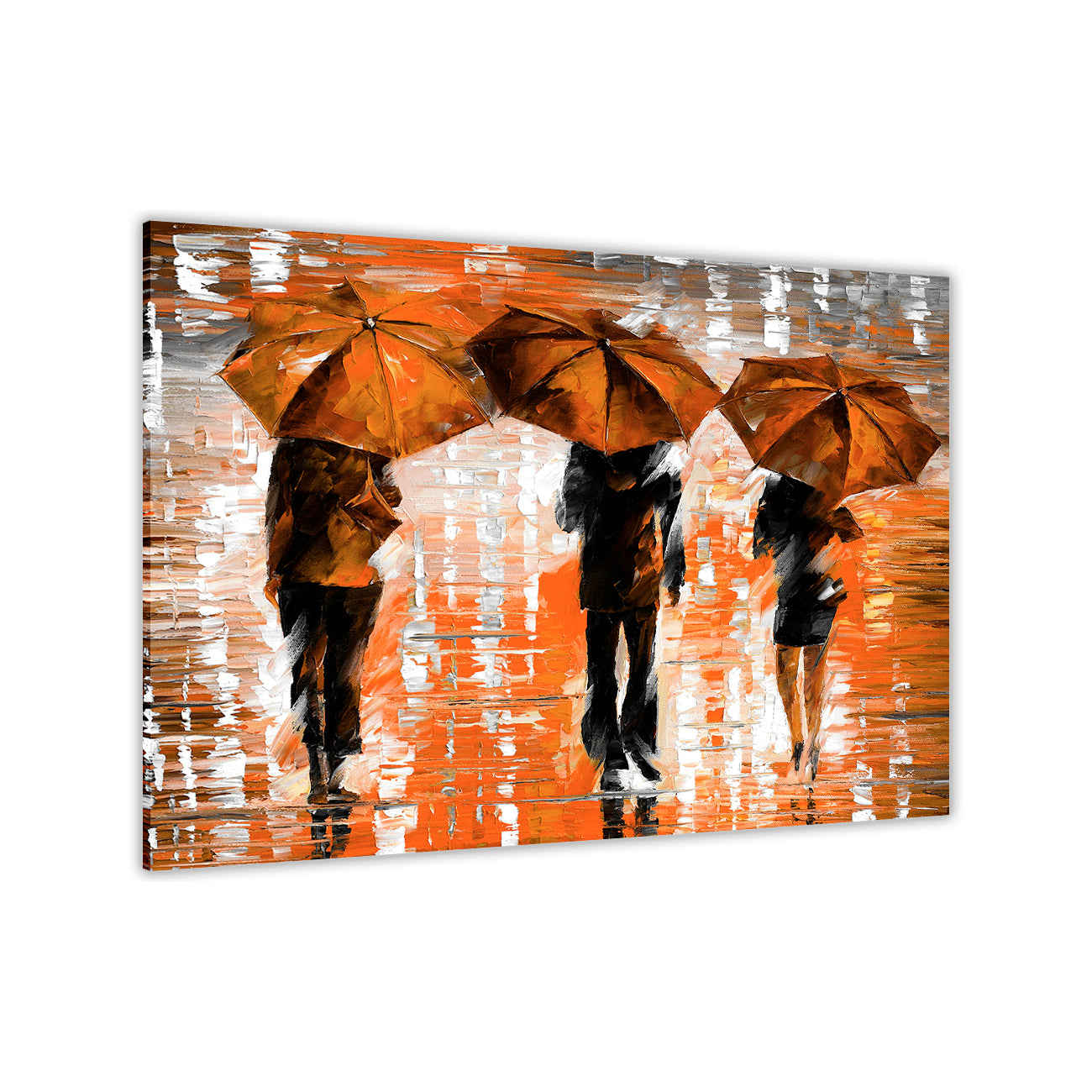 3 Umbrella Land Canvas Wall Art Picture Print for the Living Room, Bedroom, Home Decor