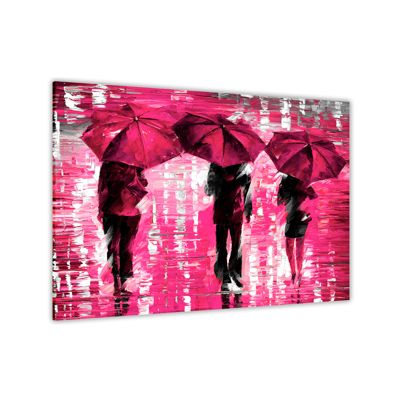 3 Umbrella Land Canvas Wall Art Picture Print for the Living Room, Bedroom, Home Decor