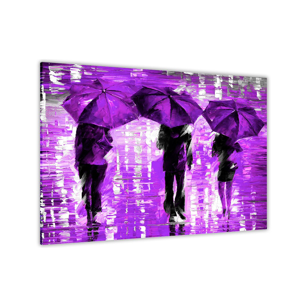 3 Umbrella Land Canvas Wall Art Picture Print for the Living Room, Bedroom, Home Decor