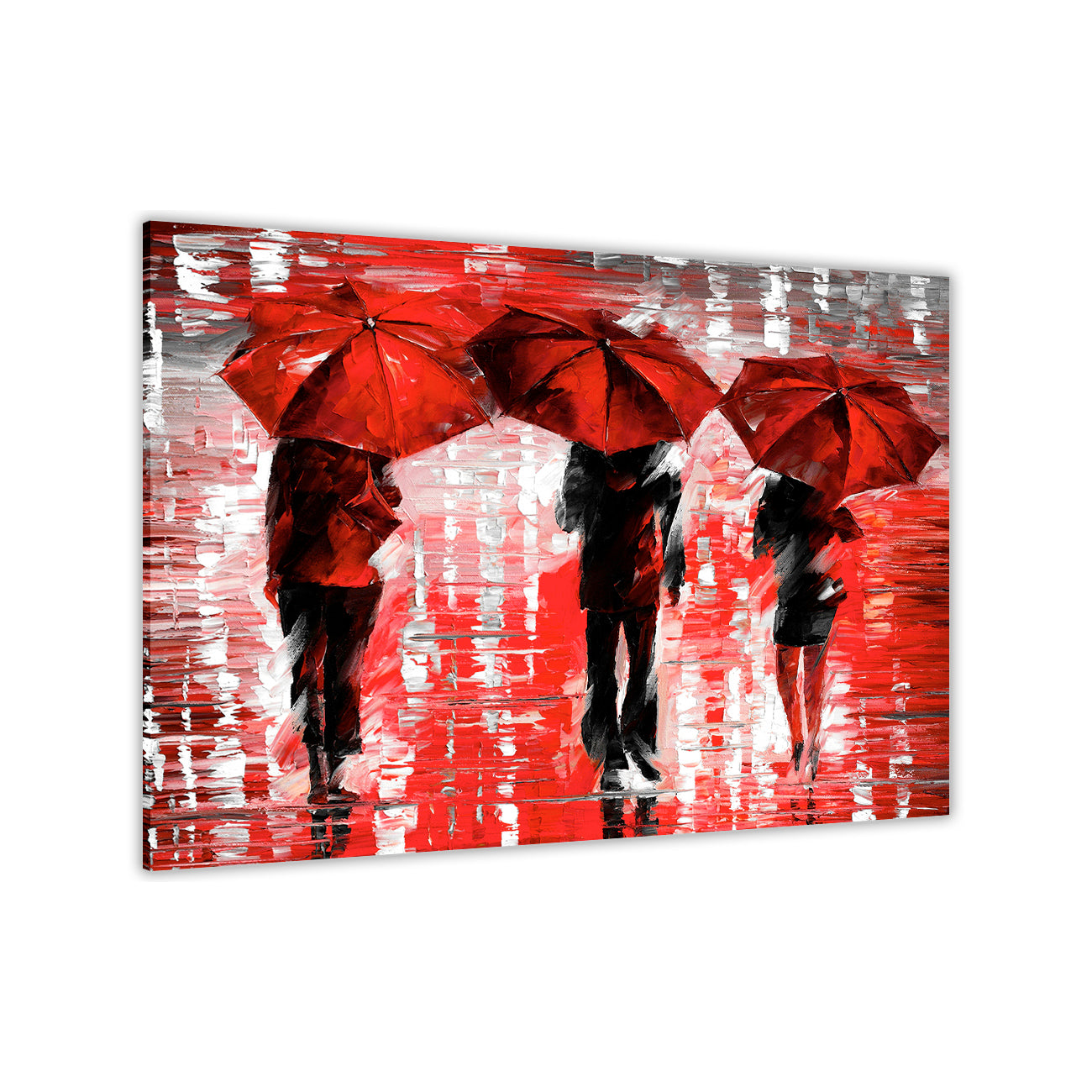 3 Umbrella Land Canvas Wall Art Picture Print for the Living Room, Bedroom, Home Decor