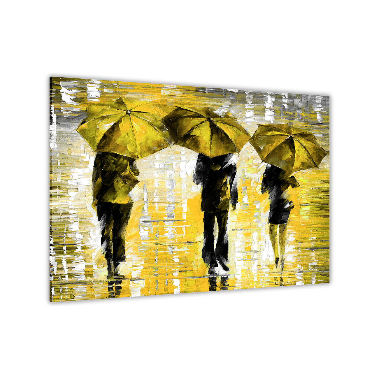 3 Umbrella Land Canvas Wall Art Picture Print for the Living Room, Bedroom, Home Decor