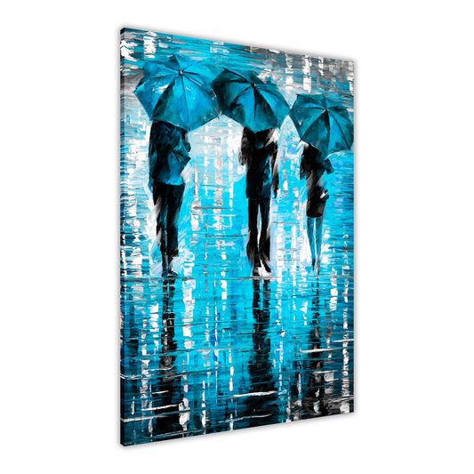 3 Umbrella Port Canvas Wall Art Picture Print for the Living Room, Bedroom, Home Decor