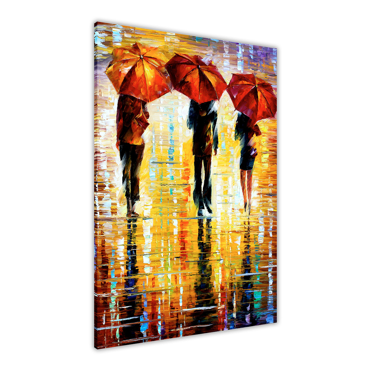 3 Umbrella Port Canvas Wall Art Picture Print for the Living Room, Bedroom, Home Decor