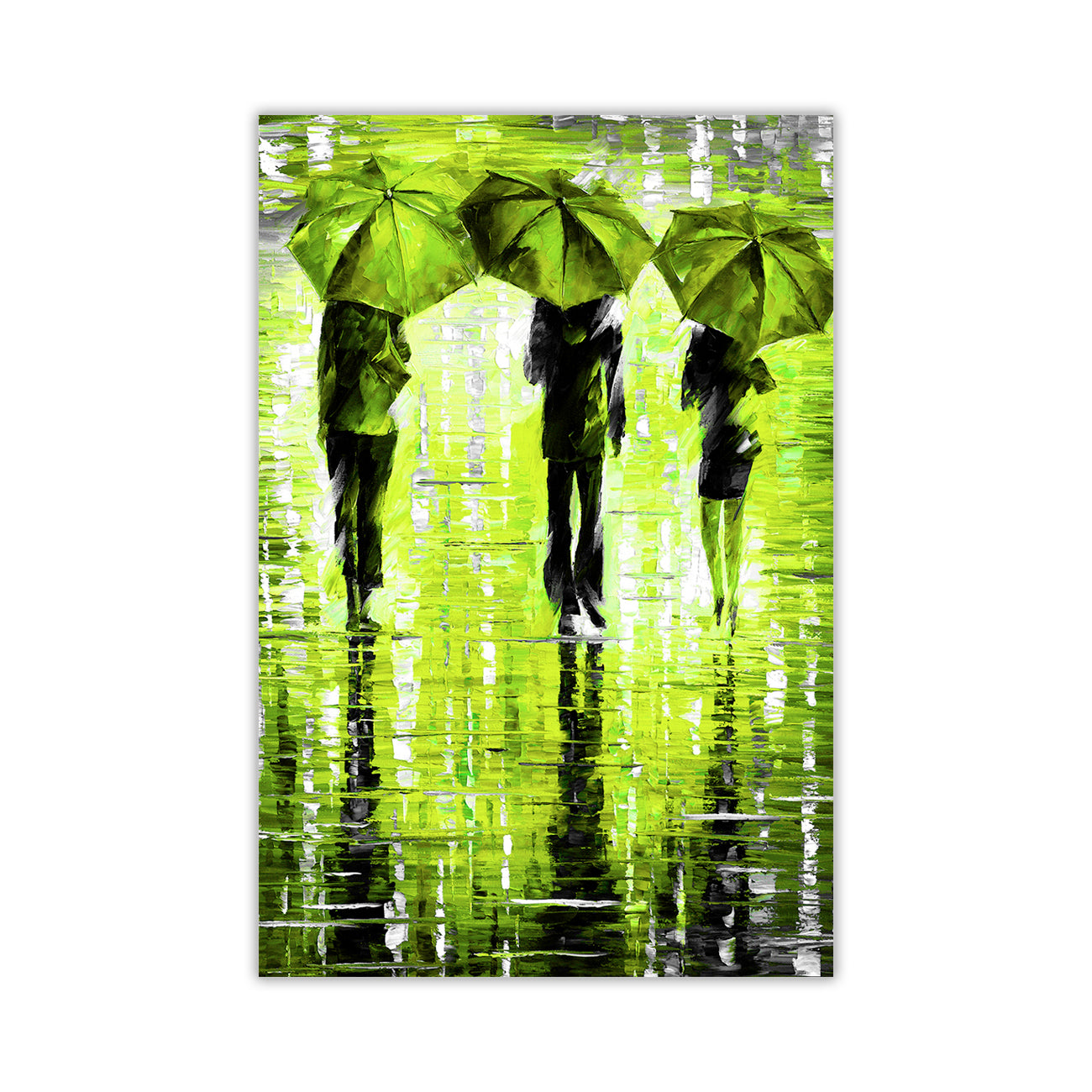 3 Umbrella Port Canvas Wall Art Picture Print for the Living Room, Bedroom, Home Decor