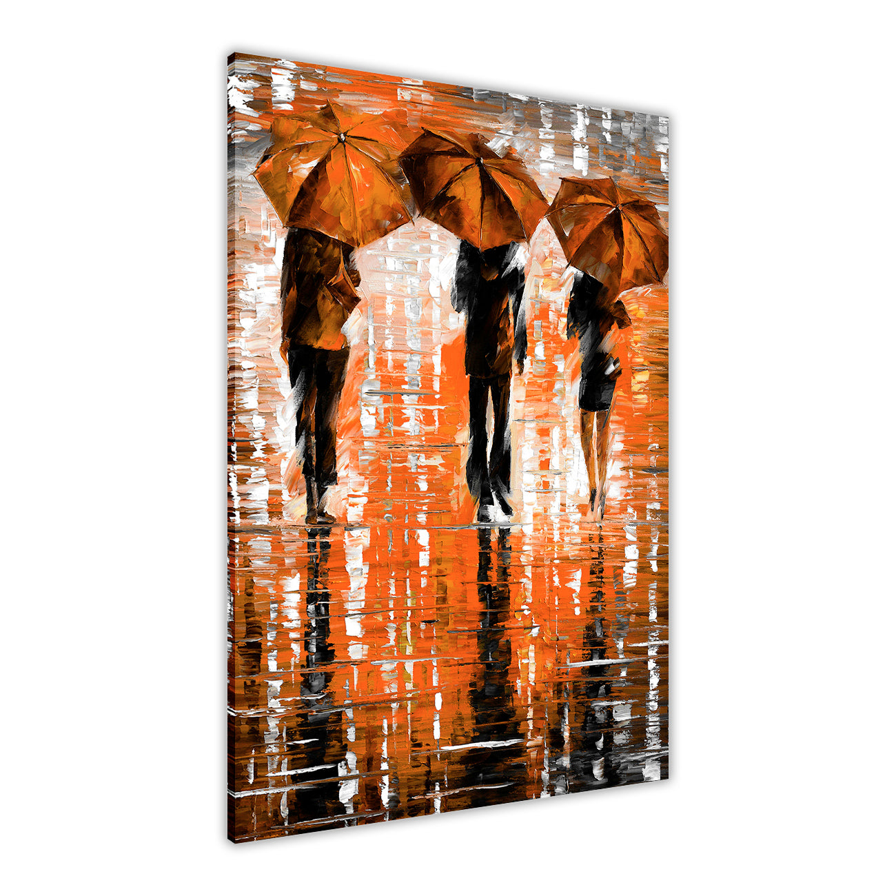 3 Umbrella Port Canvas Wall Art Picture Print for the Living Room, Bedroom, Home Decor