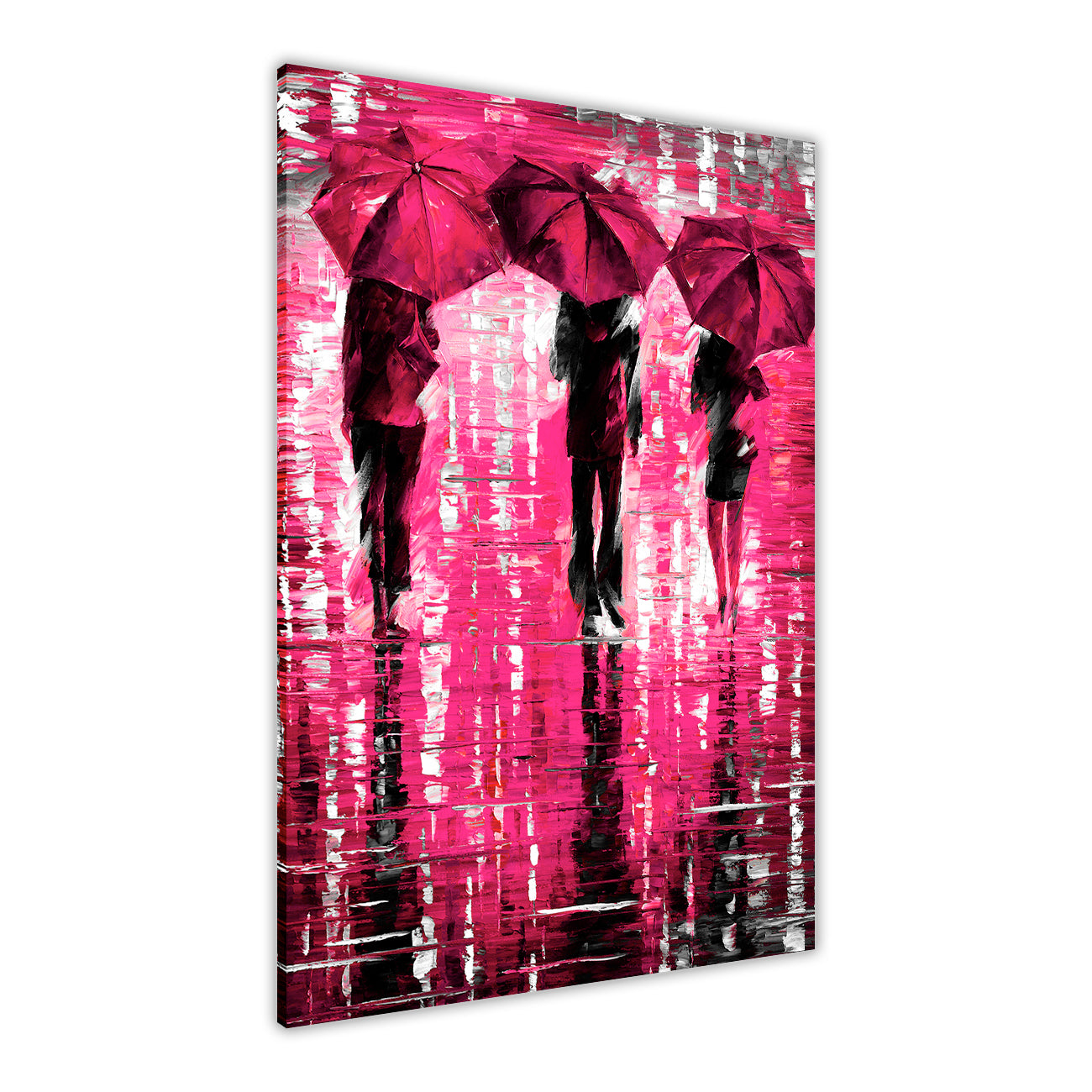 3 Umbrella Port Canvas Wall Art Picture Print for the Living Room, Bedroom, Home Decor