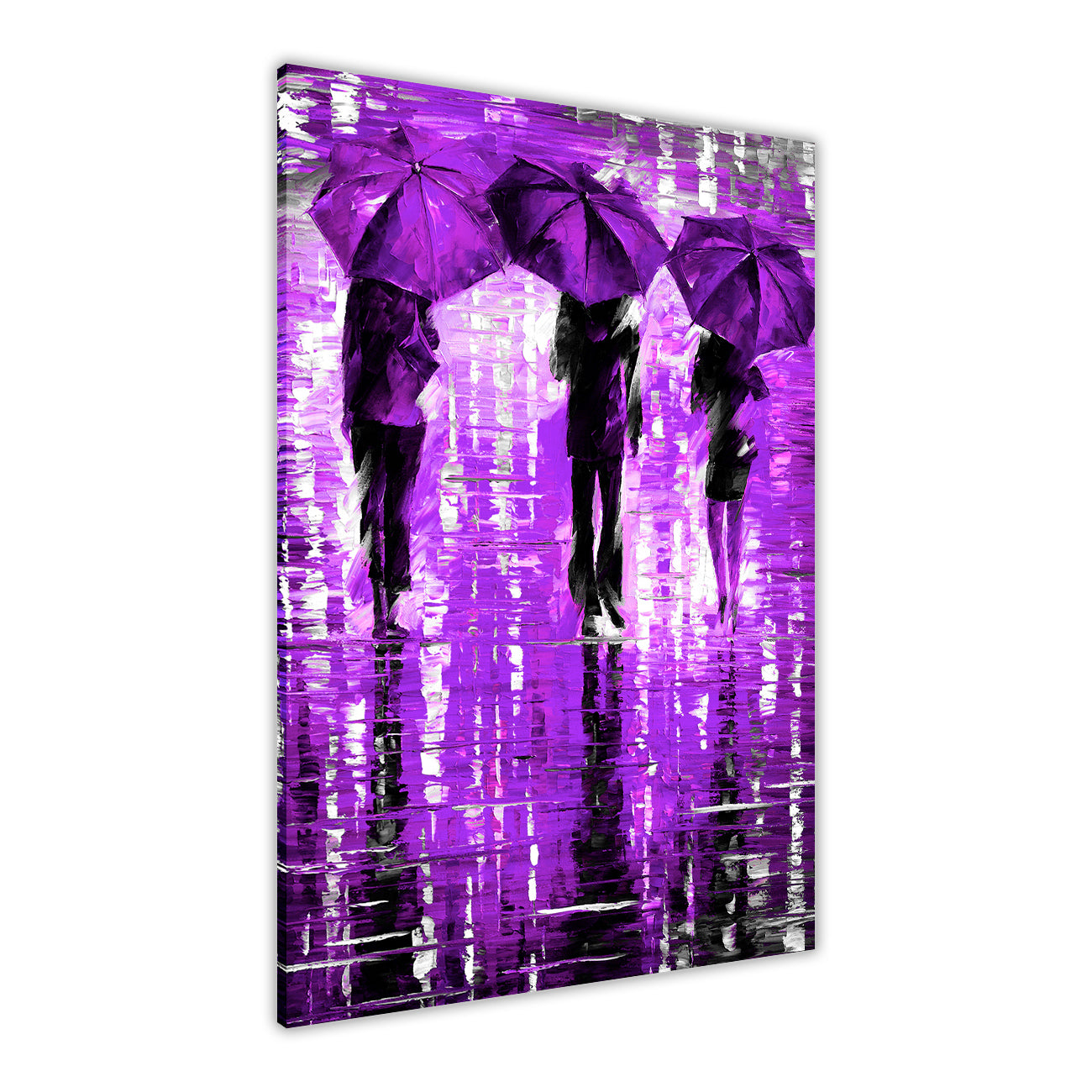 3 Umbrella Port Canvas Wall Art Picture Print for the Living Room, Bedroom, Home Decor