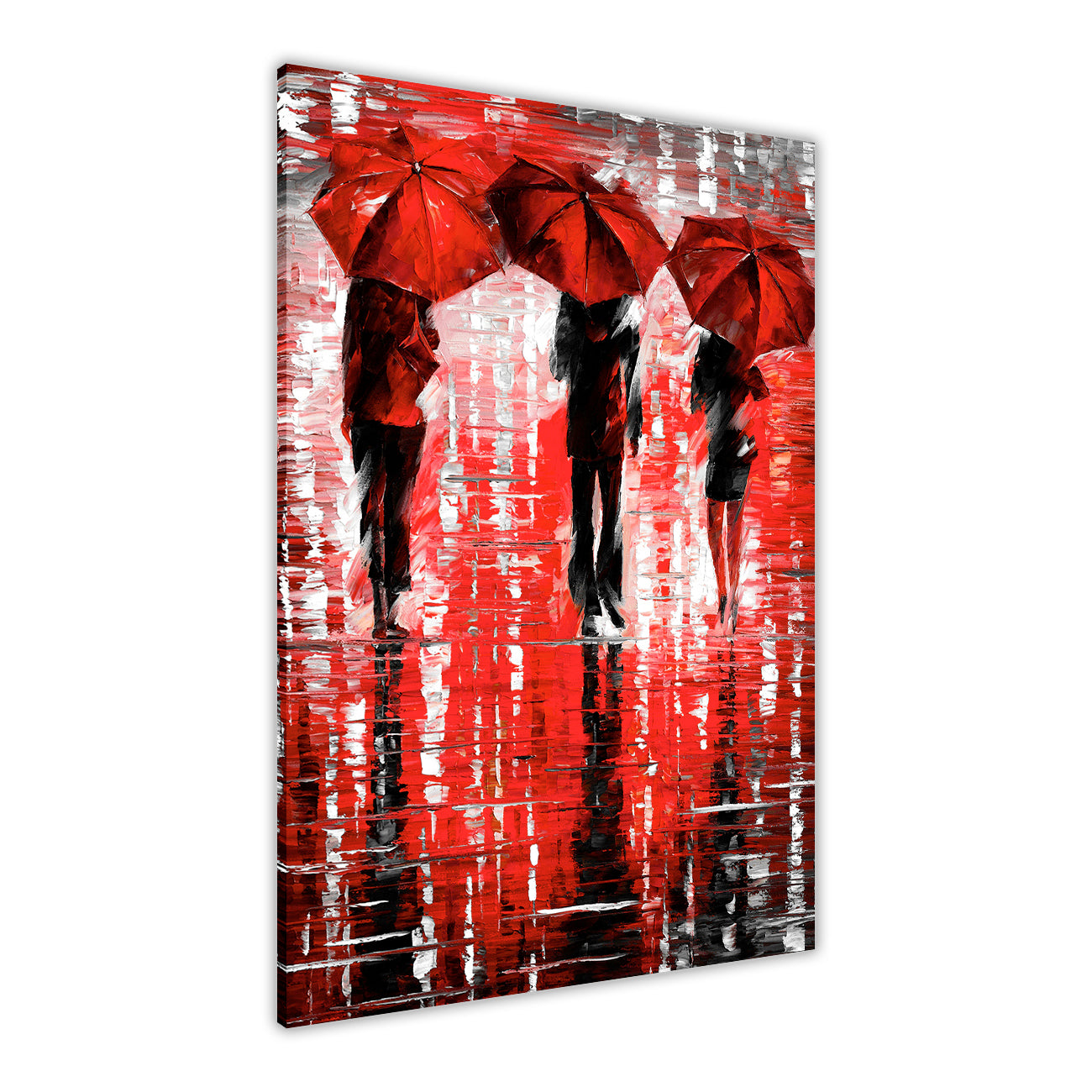 3 Umbrella Port Canvas Wall Art Picture Print for the Living Room, Bedroom, Home Decor