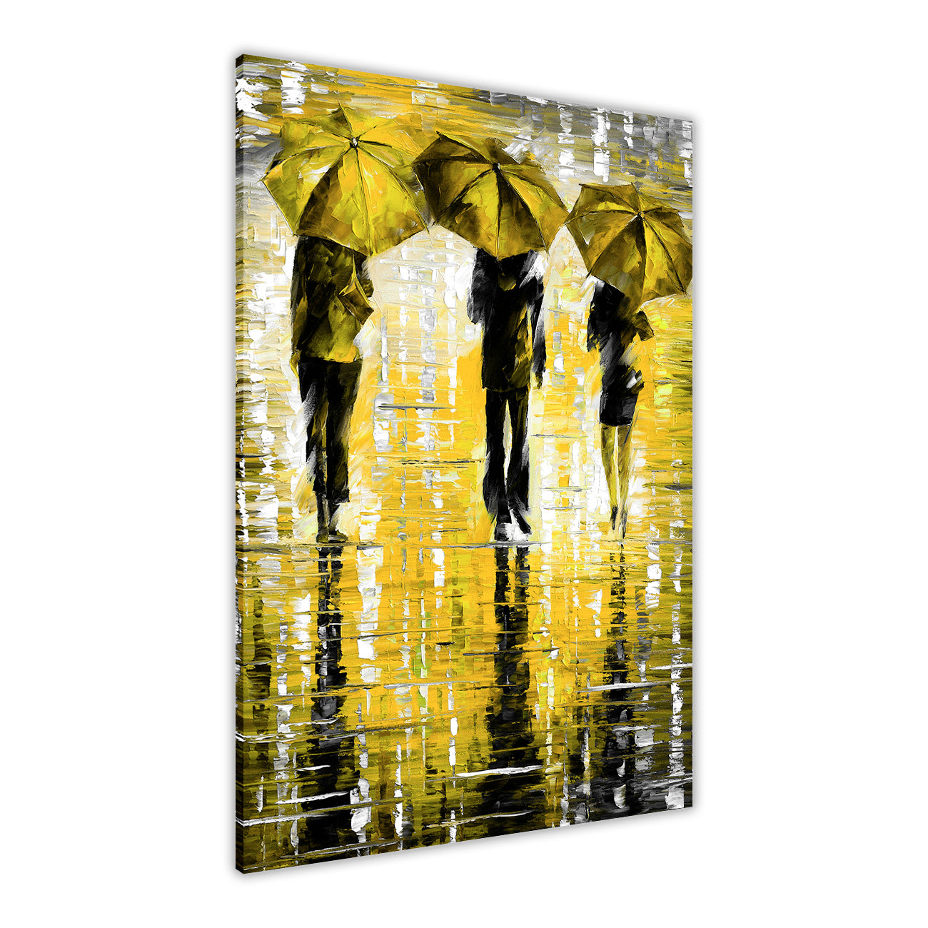 3 Umbrella Port Canvas Wall Art Picture Print for the Living Room, Bedroom, Home Decor