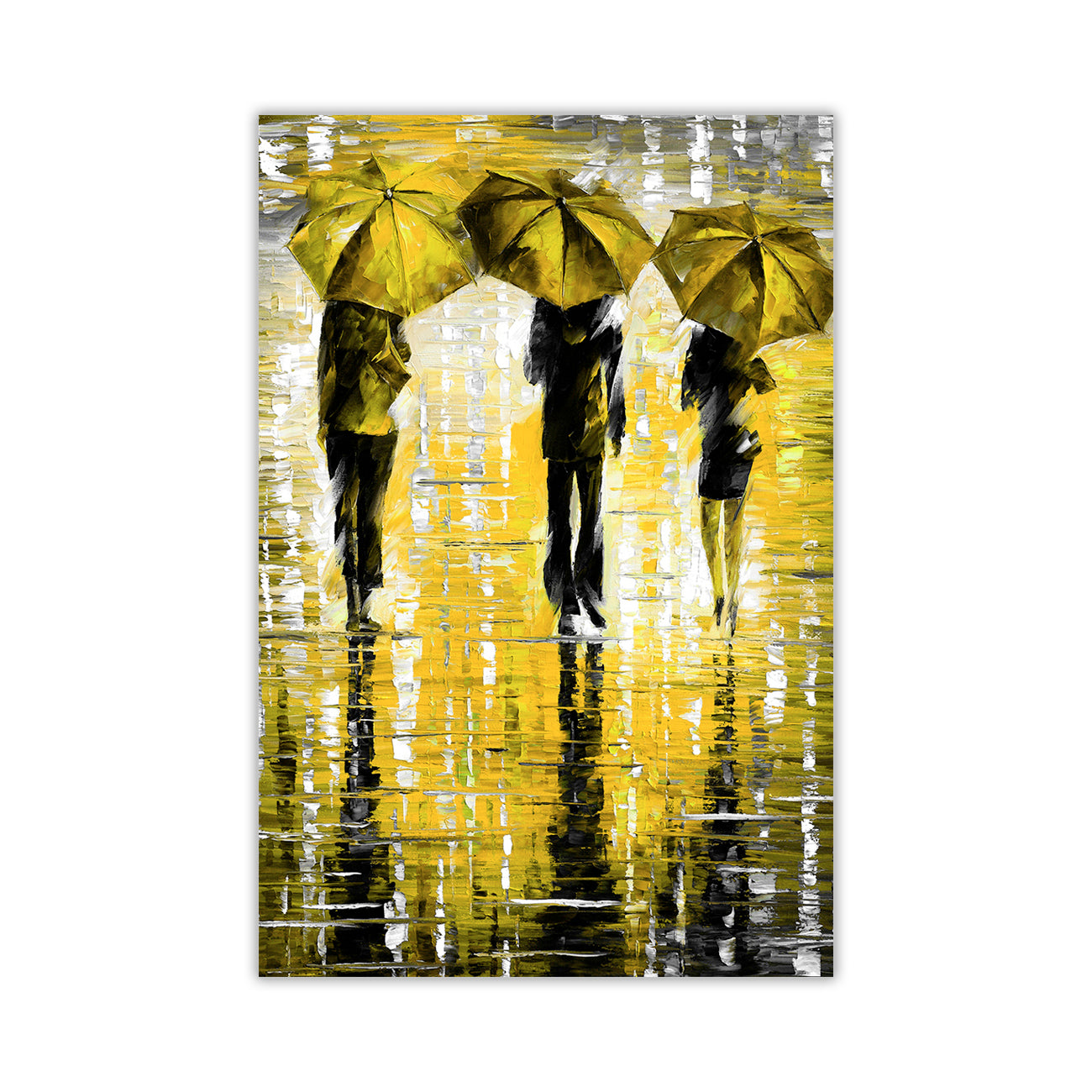 3 Umbrella Port Canvas Wall Art Picture Print for the Living Room, Bedroom, Home Decor
