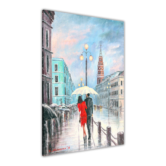 Dress Umbrella Red Canvas Wall Art Picture Print for the Living Room, Bedroom, Home Decor