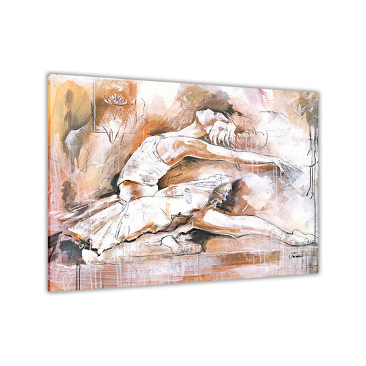 Ballet Dancer Canvas Wall Art Picture Print for the Living Room, Bedroom, Home Decor