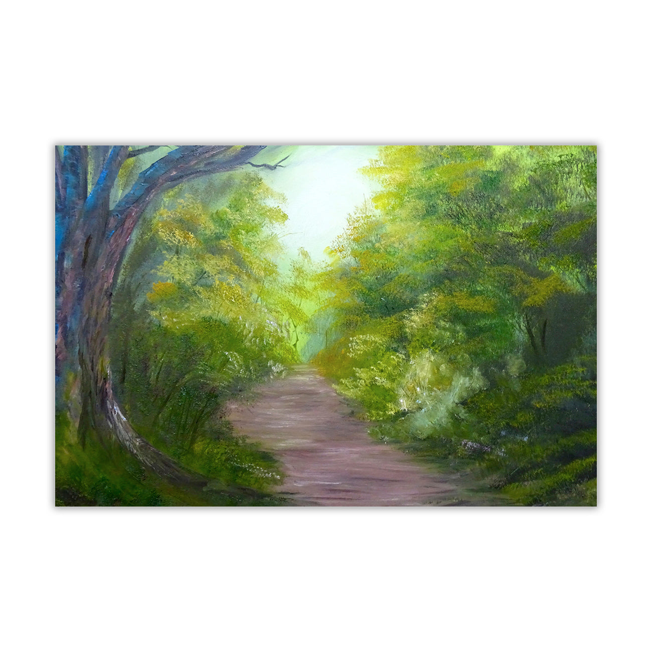Forest Foot Path Canvas Wall Art Picture Print for the Living Room, Bedroom, Home Decor