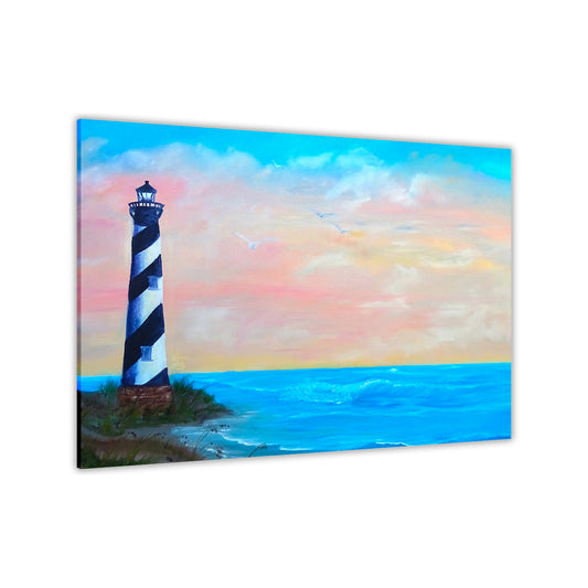 Light House Canvas Wall Art Picture Print for the Living Room, Bedroom, Home Decor
